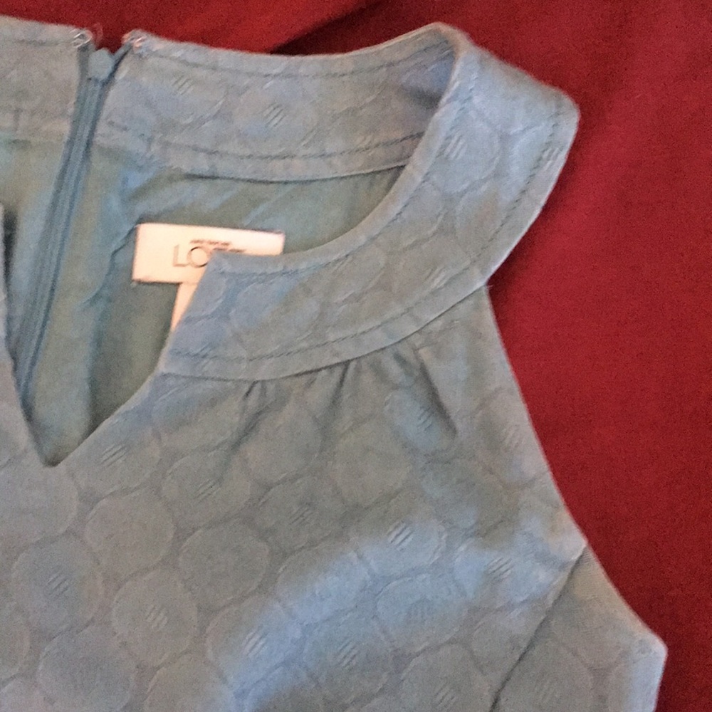Loft teal dress and matching jacket - Picture 8 of 8